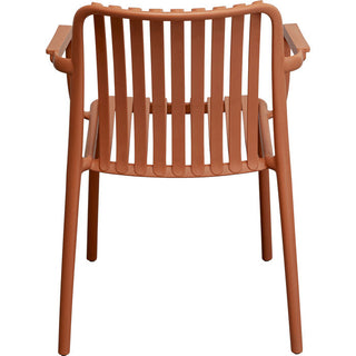 Chair with Armrest Porto Santo Terracotta KARE MIAMI