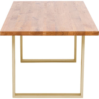 Table Jackie Oak Brass 200x100 KARE MIAMI