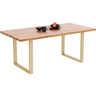 Table Jackie Oak Brass 200x100 KARE MIAMI
