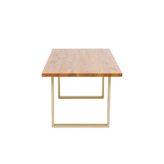 Table Jackie Oak Brass 200x100 KARE MIAMI