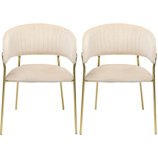 Chair with Armrest Belle Creme (2/Set) KARE MIAMI