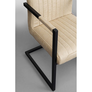 Cantilever Armchair Thamos Beige KARE MIAMI