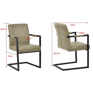 Cantilever Armchair Thamos Beige KARE MIAMI