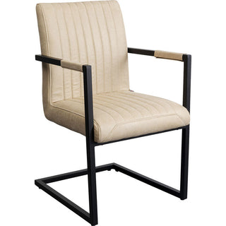 Cantilever Armchair Thamos Beige KARE MIAMI