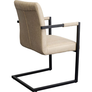 Cantilever Armchair Thamos Beige KARE MIAMI