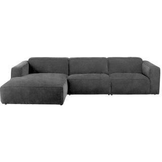 Corner Sofa Leather Grey