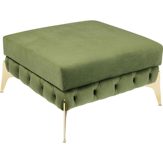 Stool Bellissima Velvet Green 80cm - DEKOR