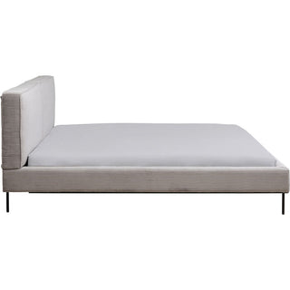Bed East Side Cord Grey180x200cm - DEKOR