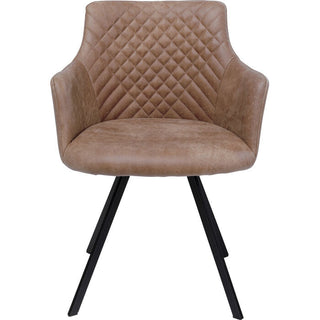 Swivel Chair Coco Brown KARE MIAMI