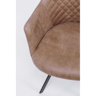 Swivel Chair Coco Brown KARE MIAMI