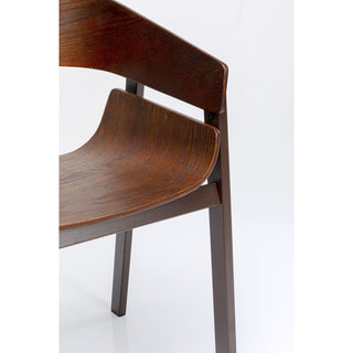 Chair with Armrest Biarritz Brown - DEKOR