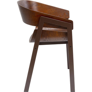 Chair with Armrest Biarritz Brown - DEKOR