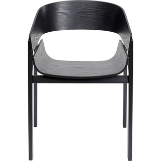 Chair with Armrest Biarritz Black - DEKOR