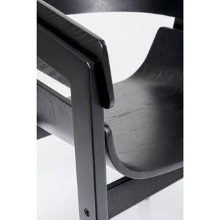 Chair with Armrest Biarritz Black - DEKOR