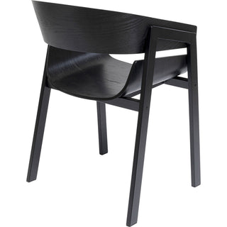 Chair with Armrest Biarritz Black - DEKOR