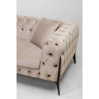 Corner Sofa Bellissima Velvet Taupe Left 180x240cm - DEKOR
