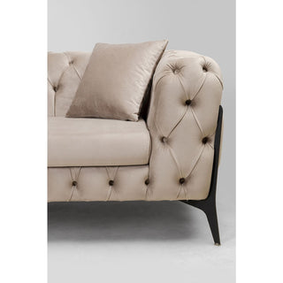 Corner Sofa Bellissima Velvet Taupe Left 180x240cm - DEKOR