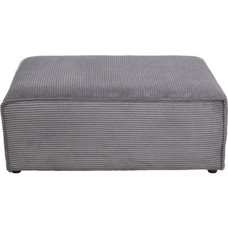 Corner Sofa Infinity Ottomane Cord Grey Left - DEKOR