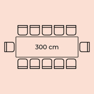 Table Bug 300x110cm KARE MIAMI