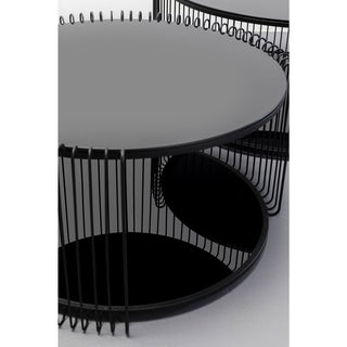 Coffee Table Wire Cut Out Black (2/Set) - DEKOR