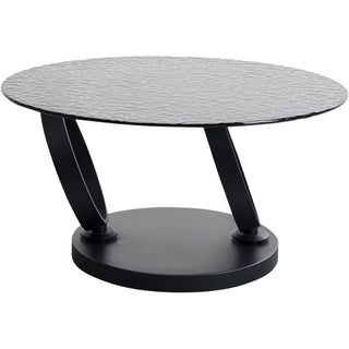 Coffee Table Beverly Bubble Black 133x80cm - DEKOR