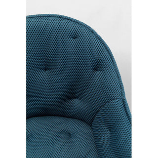 Swivel Chair Carlito Mesh Bluegreen KARE MIAMI