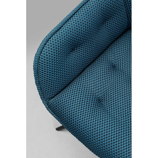 Swivel Chair Carlito Mesh Bluegreen KARE MIAMI