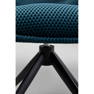 Swivel Chair Carlito Mesh Bluegreen KARE MIAMI