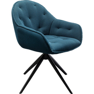 Swivel Chair Carlito Mesh Bluegreen KARE MIAMI