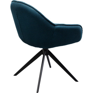 Swivel Chair Carlito Mesh Bluegreen KARE MIAMI