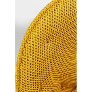 Swivel Chair Carlito Mesh Yellow KARE MIAMI