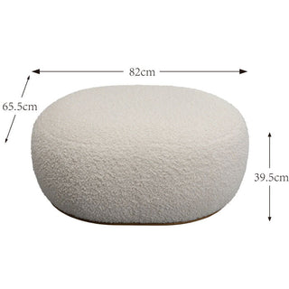 Stool Pebble Boucle Grey 81cm KARE MIAMI