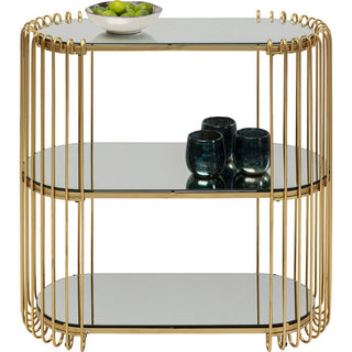Console Wire Brass 81x78cm KARE MIAMI