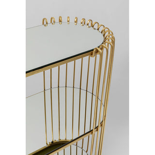 Console Wire Brass 81x78cm KARE MIAMI