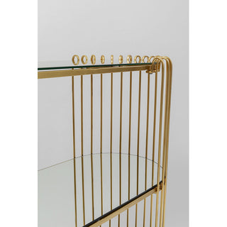 Console Wire Brass 81x78cm KARE MIAMI