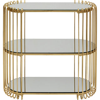 Console Wire Brass 81x78cm KARE MIAMI