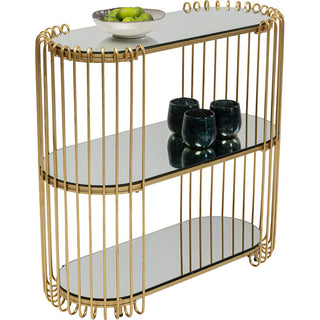 Console Wire Brass 81x78cm KARE MIAMI