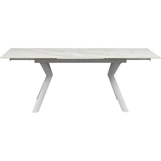 Extension Table Xenia White 140(+30+30)x80cm KARE MIAMI