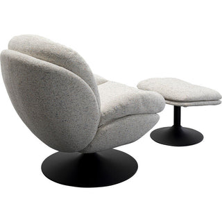 Swivel Armchair + Stool Standford - DEKOR