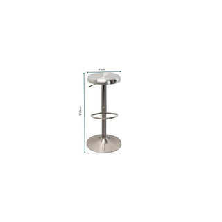 Bar Stool Kalea Silver KARE MIAMI