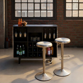 Bar Stool Kalea Silver KARE MIAMI