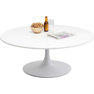 Coffee Table Schickeria White Ø110cm KARE MIAMI