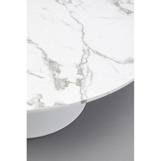 Coffee Table Schickeria Marble White Ø110cm KARE MIAMI