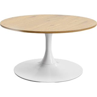 Coffee Table Schickeria Oak White Ø80cm KARE MIAMI