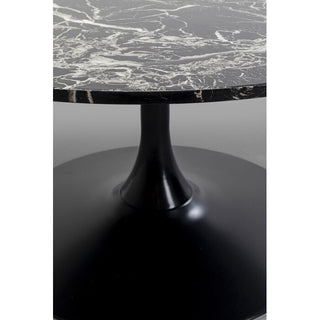 Coffee Table Schickeria Marble Black Ø80cm KARE MIAMI