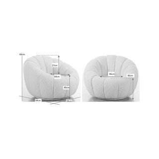 Swivel Armchair Peppo Bloom White KARE MIAMI