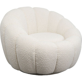 Swivel Armchair Peppo Bloom White KARE MIAMI