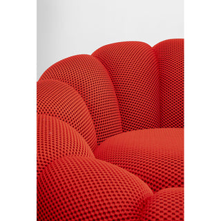 Swivel Armchair Peppo Bloom Red KARE MIAMI