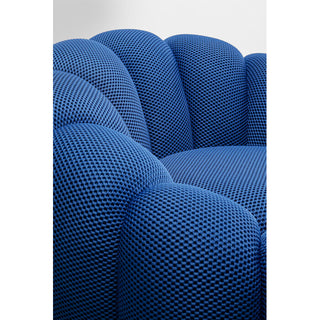 Swivel Armchair Peppo Bloom Blue KARE MIAMI