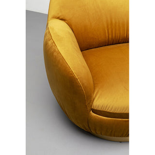 Swivel Armchair Nube Yellow KARE MIAMI
